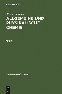 Cover Allgemeine und physikalische Chemie. Teil 2