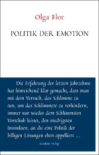 Cover Politik der Emotion