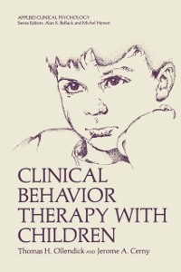 Cover Clinical Behavior Therapy with Children