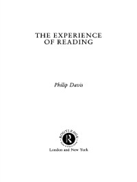 Cover Experience Of Reading