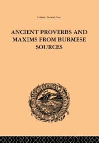 Cover Ancient Proverbs and Maxims from Burmese Sources