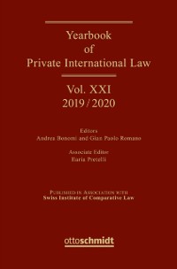 Cover Yearbook of Private International Law Vol. XXI - 2019/2020