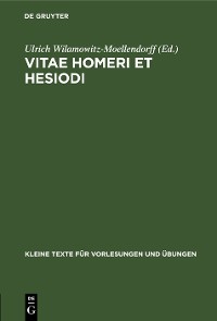 Cover Vitae Homeri et Hesiodi