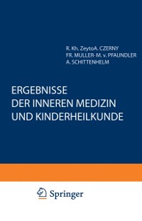 Cover Ergebnisse der Inneren Medizin und Kinderheilkunde