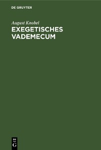 Cover Exegetisches Vademecum