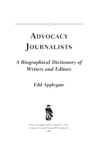 Cover Advocacy Journalists