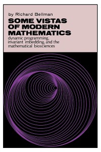 Cover Some Vistas of Modern Mathematics