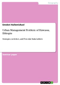 Cover Urban Management Problem of Hawassa, Ethiopia