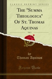 Cover &quote;Summa Theologica&quote; Of St. Thomas Aquinas
