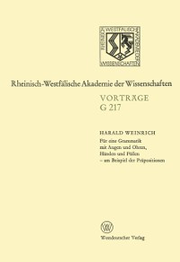 Cover Für eine Grammatik mit Augen und Ohren, Händen und Füßen — am Beispiel der Präpositionen