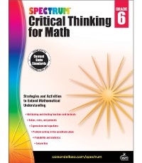 Cover Spectrum Critical Thinking for Math, Grade 6