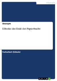 Cover E-Books: das Ende des Papierbuchs