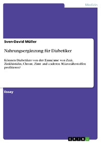 Cover Nahrungsergänzung für Diabetiker