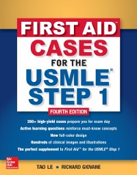 Cover First Aid Cases for the USMLE Step 1, Fourth Edition