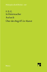 Cover Ästhetik (1819/25). Über den Begriff der Kunst (1831/32)