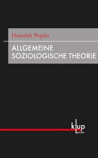 Cover Allgemeine Soziologische Theorie