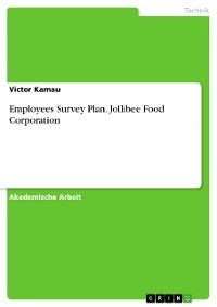 Cover Employees Survey Plan. Jollibee Food Corporation