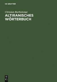Cover Altiranisches Wörterbuch