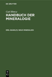 Cover Neue Mineralien