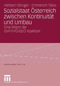 Cover Sozialstaat Österreich zwischen Kontinuität und Umbau