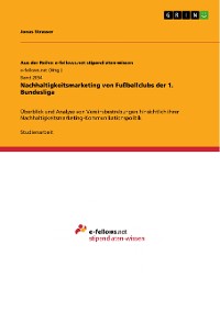 Cover Nachhaltigkeitsmarketing von Fußballclubs der 1. Bundesliga