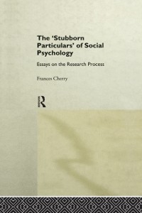 Cover Stubborn Particulars of Social Psychology