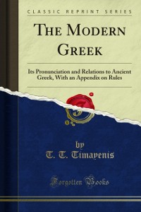 Cover Modern Greek