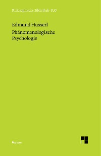 Cover Phänomenologische Psychologie