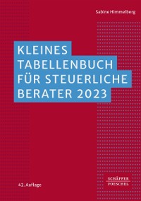 Cover Kleines Tabellenbuch für steuerliche Berater 2023