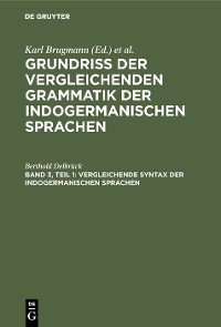 Cover Vergleichende Syntax der indogermanischen Sprachen