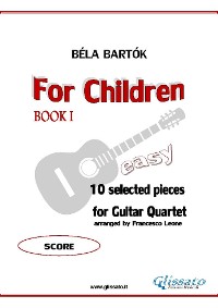 Cover Guitar Quartet "For Children" score