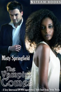 Cover Vampire Comes - A Sexy Interracial BWWM Supernatural Short Story from Steam Books