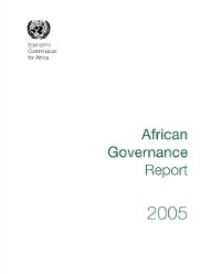 Cover African Governance Report I, 2005