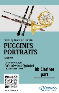 Cover Bb Clarinet part of "Puccini's Portraits" for Woodwind Quintet
