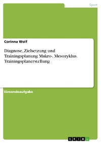 Cover Diagnose, Zielsetzung und Trainingsplanung Makro-, Mesozyklus. Trainingsplanerstellung
