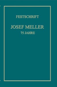 Cover Festschrift Josef Meller