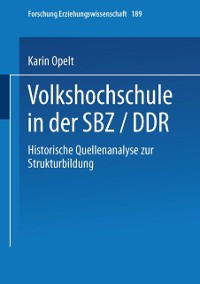 Cover Volkshochschule in der SBZ/DDR