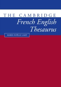 Cover Cambridge French-English Thesaurus