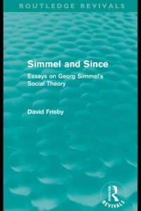 Cover Simmel and Since (Routledge Revivals)