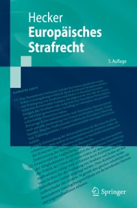 Cover Europäisches Strafrecht