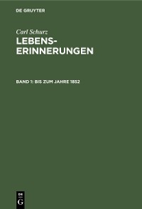 Cover Bis zum Jahre 1852