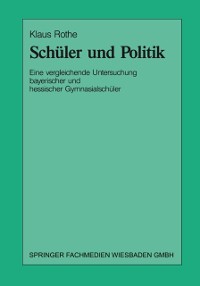 Cover Schüler und Politik