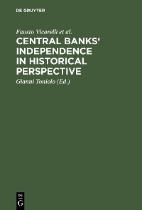 Cover Central banks' independence in historical perspective