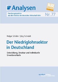 Cover Der Niedriglohnsektor in Deutschland