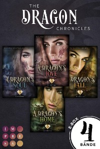 Cover Sammelband der gefühlvollen Urban Fantasy Serie für Drachenfans (The Dragon Chronicles)