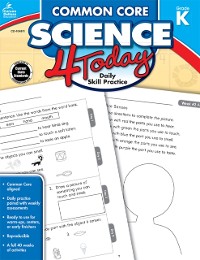 Cover Common Core Science 4 Today, Grade K