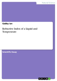 Cover Refractive Index of a Liquid and Temperature