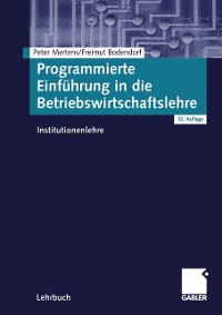 Cover Programmierte Einführung in die Betriebswirtschaftslehre