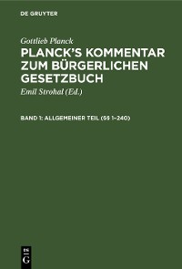 Cover Allgemeiner Teil (§§ 1–240)