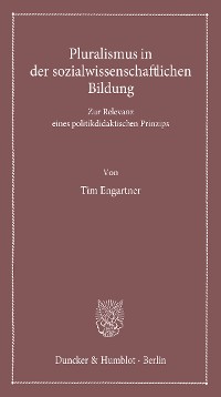 Cover Pluralismus in der sozialwissenschaftlichen Bildung.